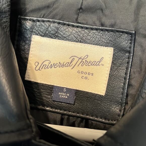 Universal Thread Small Faux Leather Multiple Zipper Polyester Jacket - Picture 7 of 16